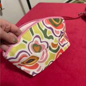 Clinique Multicolor Abstract Cosmetic Bag